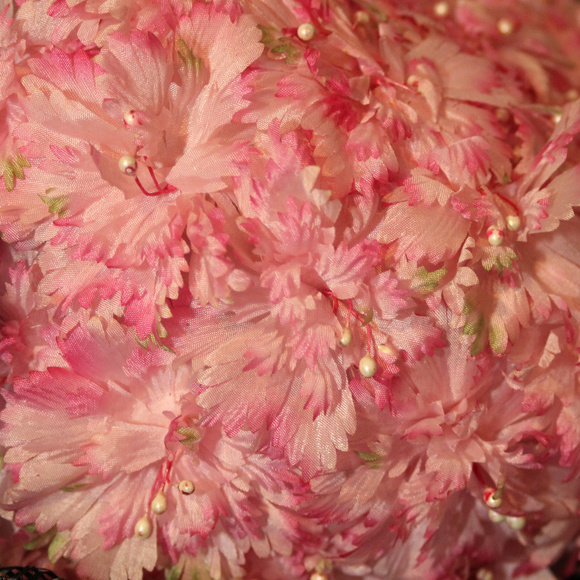 1960s Pink Floral Lace Spring Hat main image 3